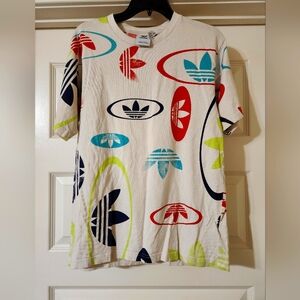 Adidas Men's Originals AOP Short Sleeve Shirt. Medium